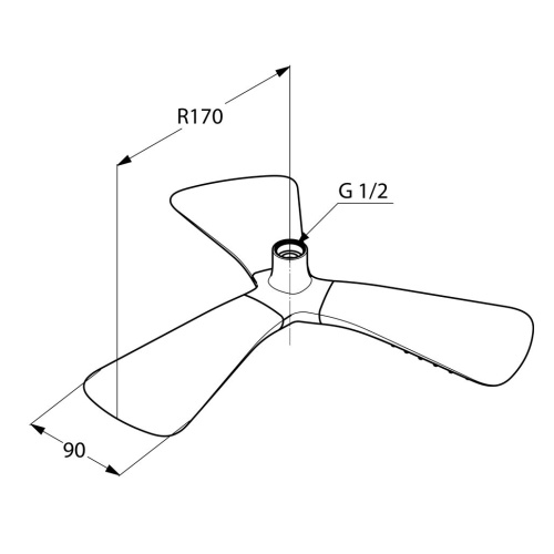 Верхний душ Kludi Fizz 6757805-00 хром