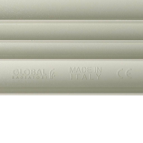 Алюминиевый радиатор STOUT Bravo 500 - 6 секций, боковое, белый RAL 9010