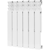 Биметаллический радиатор Rommer Optima Bm 500 - 6 секции, боковое, белый RAL9016
