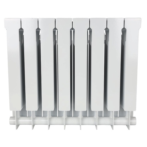 Биметаллический радиатор STOUT VEGA 500 - 8 секций, боковое, белый RAL 9016