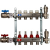 Коллектор отопления STOUT 1"нержа., 4x3/4" в сборе с расходомерами SMS 0907 000004