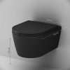 Подвесной унитаз Am.Pm Func C8F1700MBSC черный матовый, FlashClean безободковый с сиденьем микролифт