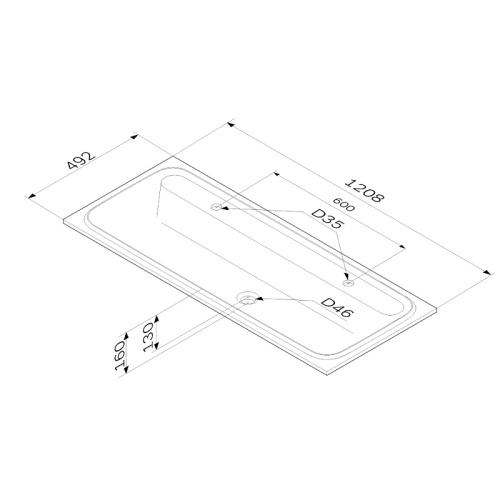 Раковина мебельная 120 Am.Pm Func M8FWPC01200WM белый матовый, литой мрамор