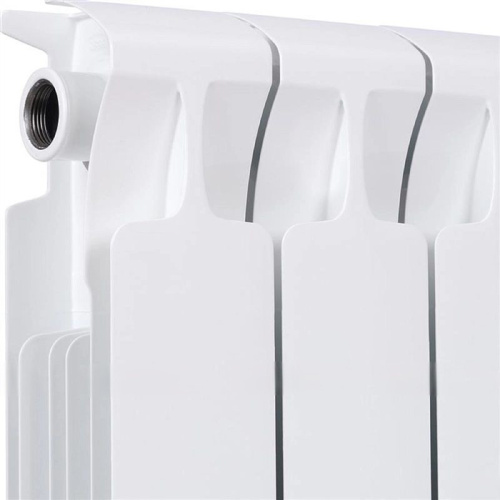Биметаллический радиатор Rifar Monolit 350 - 11 секций, боковое, белый