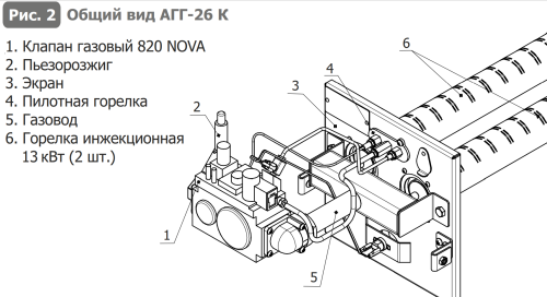 Горелка газовая АГГ-26К Теплодар