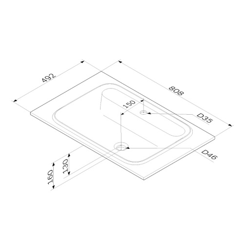 Раковина мебельная 80 Am.Pm Func M8FWPC0800WM белый матовый, литой мрамор