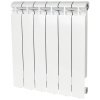 Алюминиевый радиатор STOUT ALPHA 500 - 6 секций, боковое, белый RAL 9016