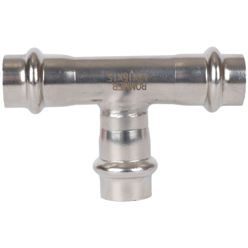 Тройник ВПр 15 пресс, нержавеющая сталь Rommer
