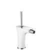 Смеситель для биде Hansgrohe PuraVida 15270400 Белый/Хром, донный клапан