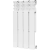 Биметаллический радиатор Rommer Optima Bm 500 - 4 секции, боковое, белый RAL9016