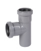 Тройник 50x87° прямой, PP HTEA Ostendorf внутренняя канализация