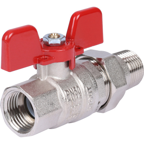 Кран шаровой 1/2"ВН с американкой EPDM, ручка бабочка Stout SVB-1007-000015