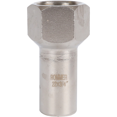 Вставка переходная НПр-ВР 22x3/4" пресс, нержавеющая сталь Rommer