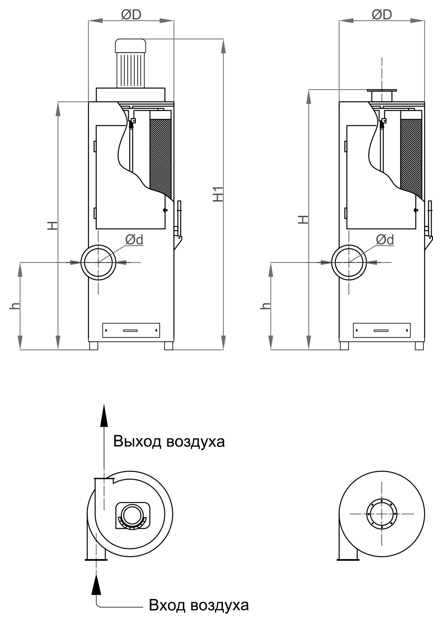 Рукавный фильтр РПАВ-600