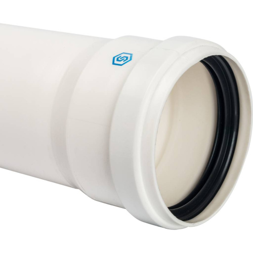 Элемент дымохода Ø80 труба 1000 мм п/м ) лого Stout