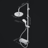 Душевая система Am.Pm X-Joy F0785A700 хром: смеситель полка с изливом, стойка с верхним душем, ручной душ