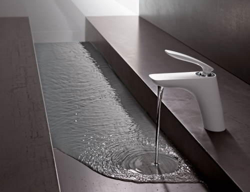 Смеситель для раковины Kludi Balance 520239175 белый/хром, донный клапан