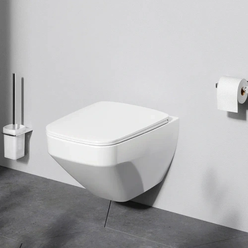 Унитаз с инсталляцией Am.Pm IS47051.50A1700 клавиша Pro S хром + Inspire V2.0 белый, безободковый, сиденье микролифт