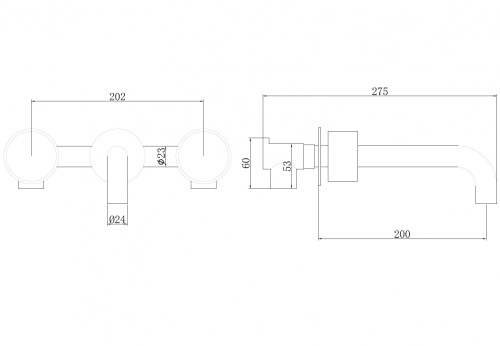 Смеситель для раковины ABBER Wasser Kreis AF81122RG скрытого монтажа, розовое золото