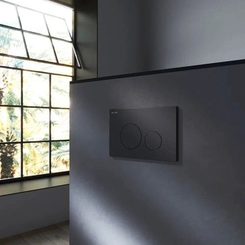 Кнопка для инсталляции пневматическая Am.Pm Pro L I049038 пластик, черный матовый