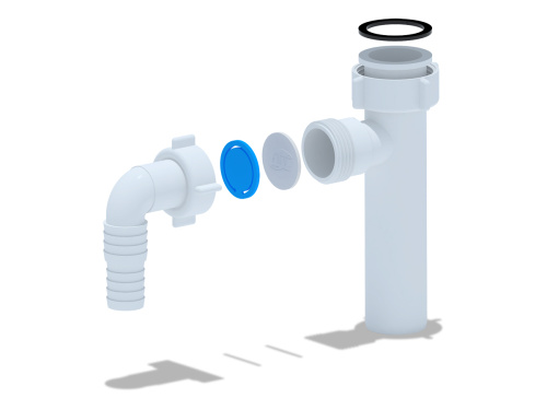 Отвод для подключения бытовой техники 1 1/4"x32 в сифон ANI М220