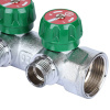 Коллектор 2 выхода STOUT 1"x1/2" с вентилями SMB-6850-011202