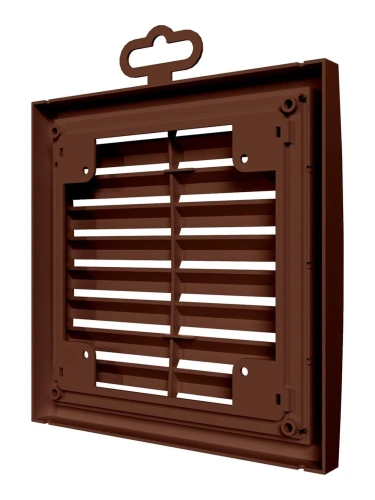 1515РРН кор, Решетка наружная ASA вентиляционная вытяжная 150х150, коричневая