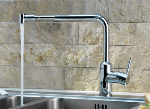 Смеситель для кухни Kludi L-Ine 428210577 хром, выдвижной излив