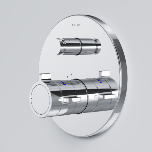 Смеситель встраиваемый Am.Pm X-Joy F85A45600 с термостатом, 2 потребителя, хром