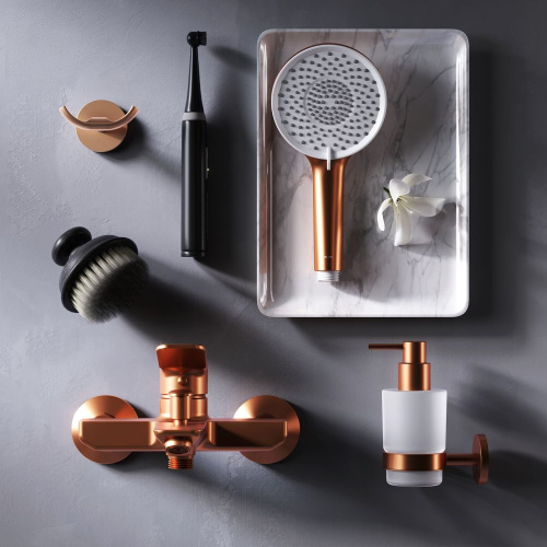 Смеситель для ванны AM.PM X-Joy F85A10044 розовое золото