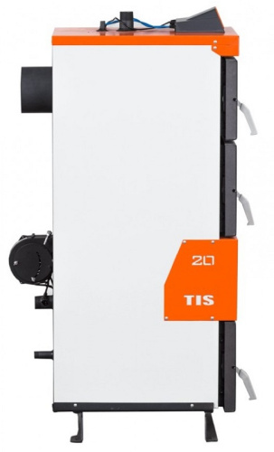 Котел твердотопливный 20кВт TIS PLUS 20 пуль управления, вентилятор