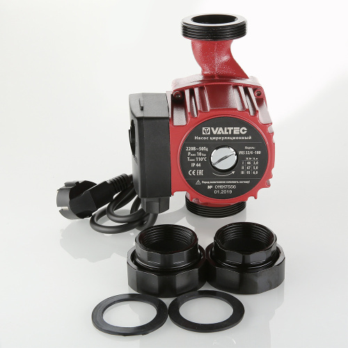 Циркуляционный насос Valtec VRS 32/6-180 мм, до 55 л./мин., три режима (скорости)