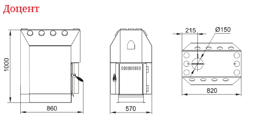 Отопительная печь Доцент, СД, ТВ Термофор