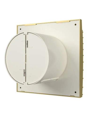 Вентилятор осевой вытяжной с обратным клапаном D 100 DiCiTi SILENT 4C champagne, декоративный