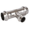 Тройник переходной ВПр 22х18х22 пресс, нержавеющая сталь Rommer