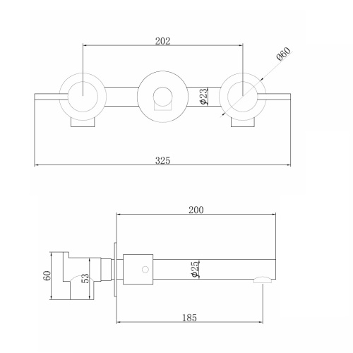Смеситель для раковины ABBER Emotion AF88121NG скрытого монтажа никель