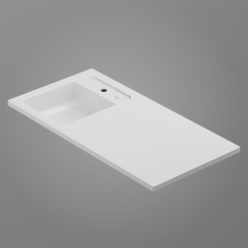 Раковина над стиральной машиной 100 Am.Pm X-Joy M85AWPL1001WG левая, белый, литой мрамор