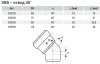 Отвод 58x45° SKB Ostendorf Skolan Safe бесшумная канализация