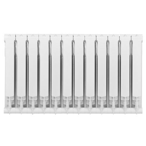 Алюминиевый радиатор Royal Thermo MONOBLOCK A 500 - 12 секций, боковое, белый