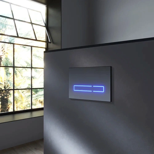 Унитаз с инсталляцией Am.Pm IS450A38.701700 сенсор Touchless Pro черный + Spirit V2.0 белый, безободковый, сиденье микролифт