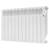 Алюминиевый радиатор Royal Thermo MONOBLOCK A 500 - 12 секций, боковое, белый