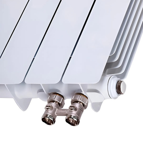 Биметаллический радиатор Rifar Monolit 350 Ventil VR - 13 секций, нижнее справа, белый