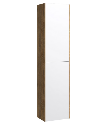 Пенал AQWELLA Mobi  36,5 Дуб балтийский MOB0535DB+MOB0735W