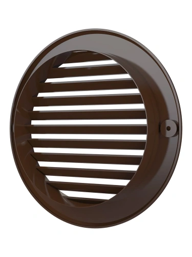 12РКН кор, Решетка наружная вентиляционная круглая D161 с фланцем D125, ASA кор