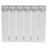 Биметаллический радиатор STOUT ALPHA 350 - 6 секций, боковое, белый RAL 9016