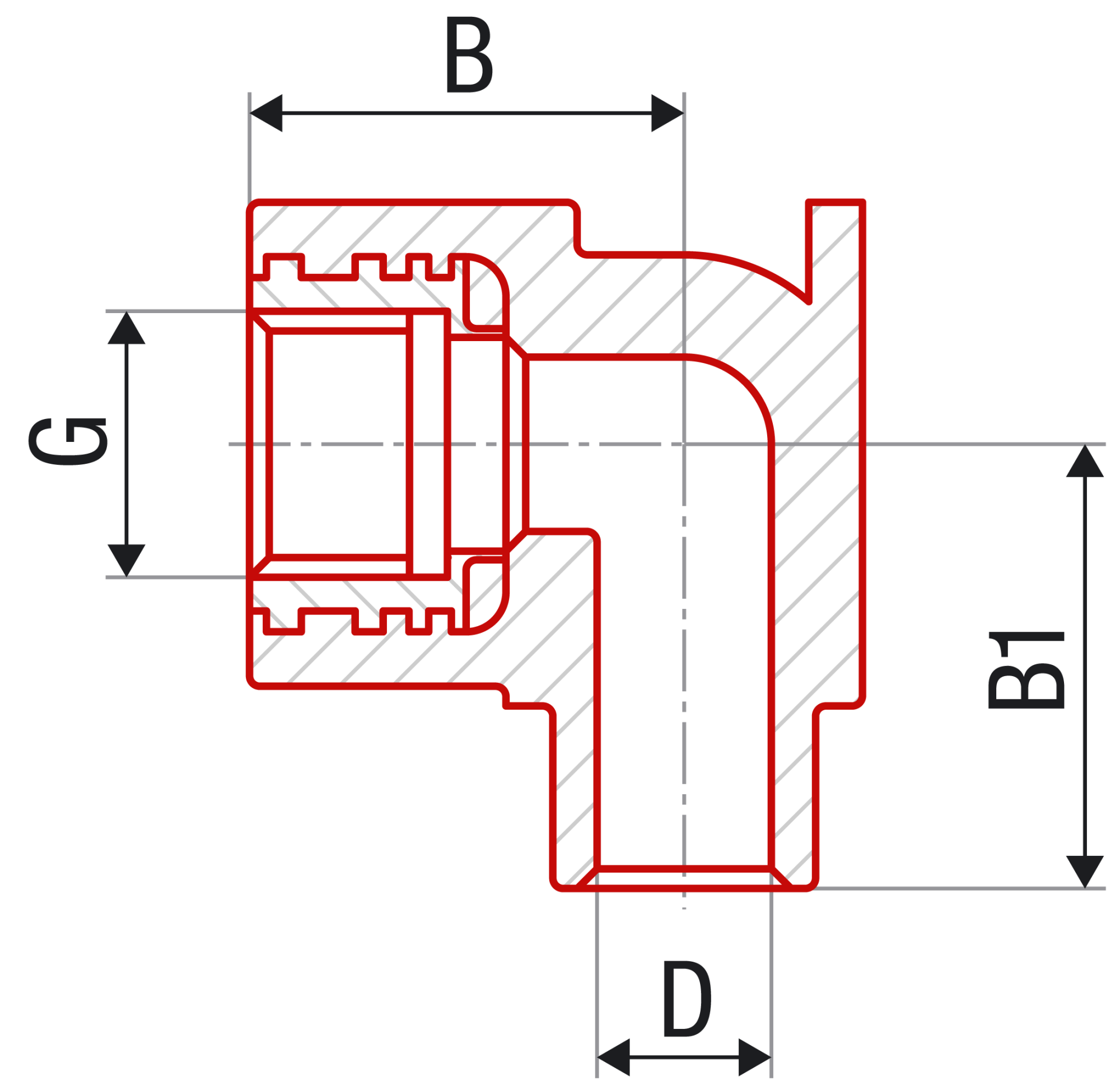 Водорозетка FV-plast 20x1/2"В полипропилен AA239020012