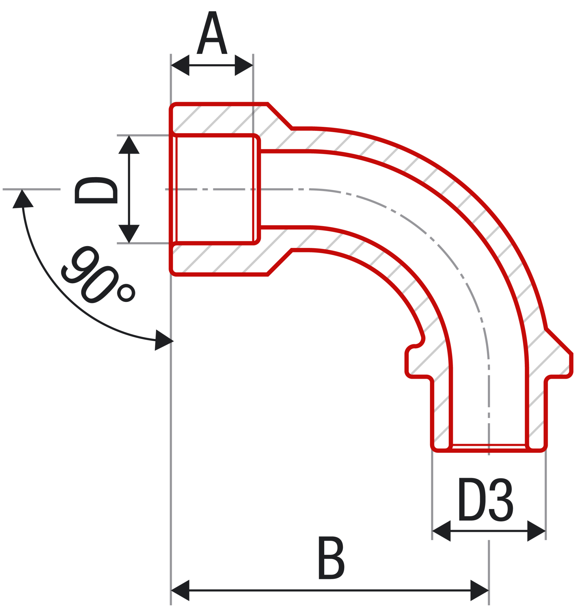 Угольник 90° FV-plast 20х20 ВН полипропилен AA241020000