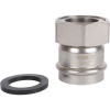Соединитель с накидной гайкой 54x2" пресс, нержавеющая сталь Rommer