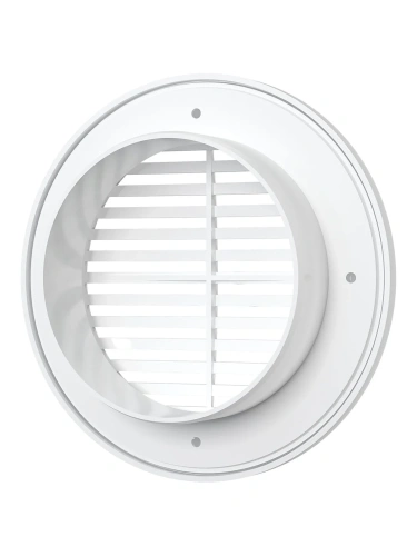 10РКФ, Решетка вентиляционная круглая D145 вытяжная АБС с фланцем D100