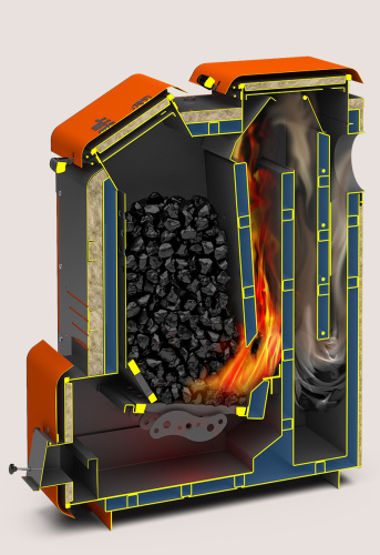 Котел твердотопливный 20кВт Теплодар КУППЕР МЕГА-20